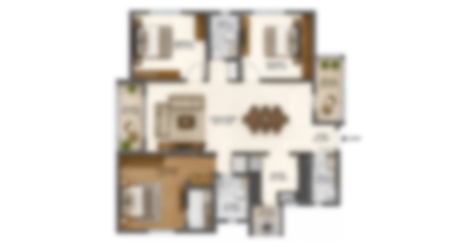 Aurum Thane 3 BHK Floor Plan